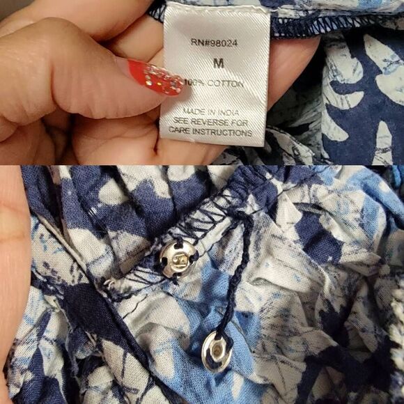 Anthropology/ Love The Label Andrea puff Sleeve Mini Dress M - Picture 11 of 12